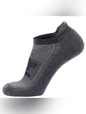Balega Hidden Comfort No Show 2 Pair Socks Grey Large NWT